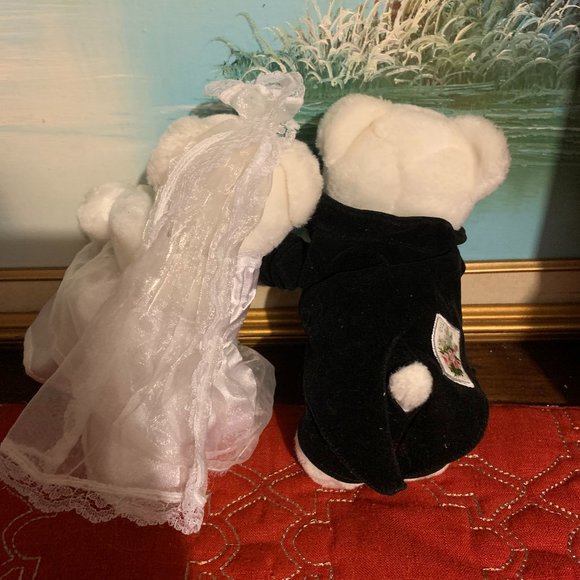 🎉 Free! Bundle Wedding bears Give flowers bears proposal man and women - Picture 9 of 12